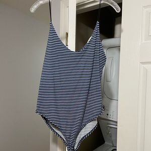 Striped bodysuit